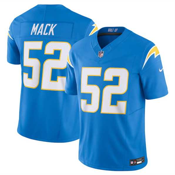 Men & Women & Youth Los Angeles Chargers #52 Khalil Mack Blue 2023 F.U.S.E. Vapor Untouchable Limited Stitched Jersey